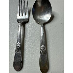 1930s Adoration (Silver Plate) by INTERNATIONAL SILVER Childrens Kids‎ Set